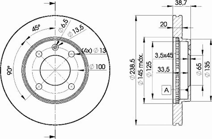 Icer 78BD3975 - Disque de frein cwaw.fr