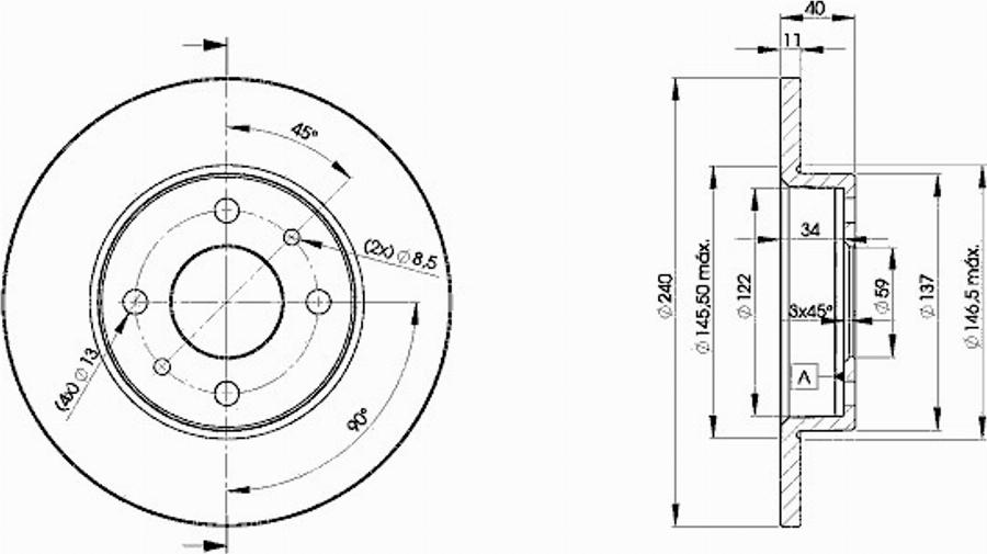 Icer 78BD3465 - Disque de frein cwaw.fr