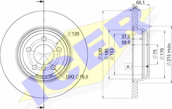 Icer 78BD3420-2 - Disque de frein cwaw.fr