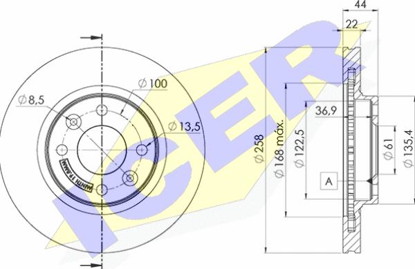 Icer 78BD3108-2 - Disque de frein cwaw.fr