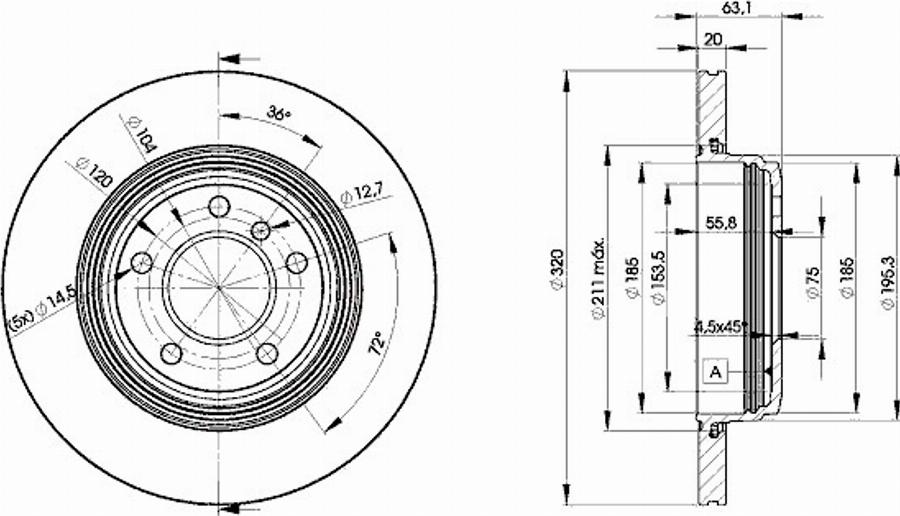 Icer 78BD3215 - Disque de frein cwaw.fr