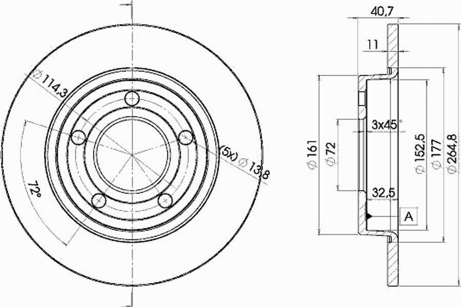 Icer 78BD3275 - Kit de freins, frein à disques cwaw.fr