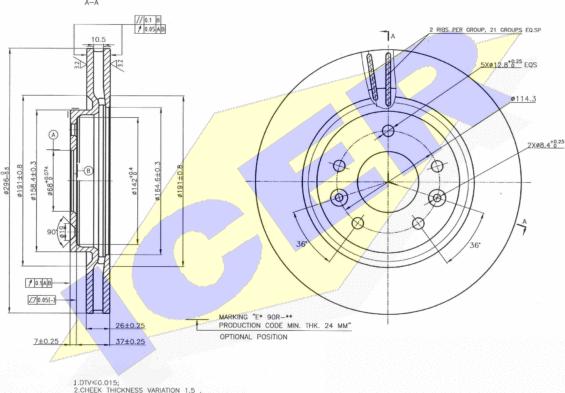 Icer 78BD2089-2 - Disque de frein cwaw.fr