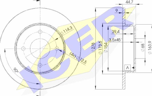 Icer 78BD2083-2 - Disque de frein cwaw.fr