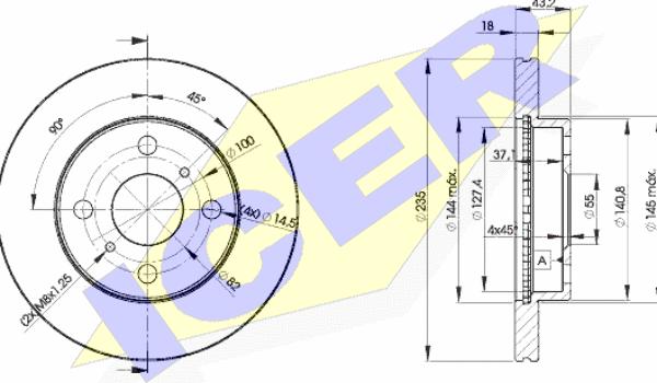 Icer 78BD2020-2 - Disque de frein cwaw.fr