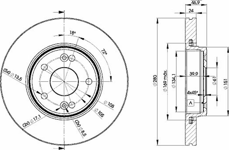 Icer 78BD2234 - Disque de frein cwaw.fr