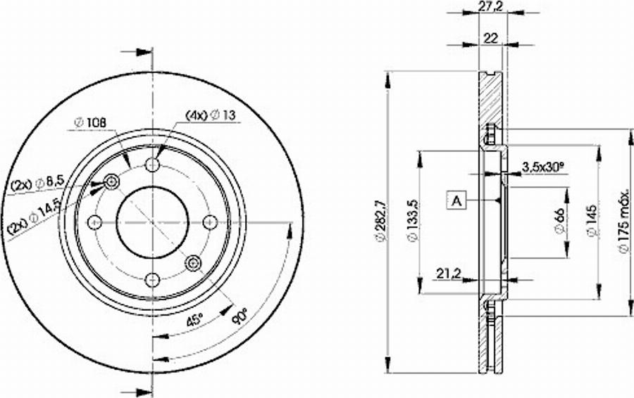 Icer 78BD7810 - Disque de frein cwaw.fr