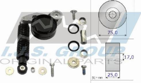 IJS GROUP 93-1429 - Kit de réparation, bras de serrage - courroie trapézoïdale cwaw.fr