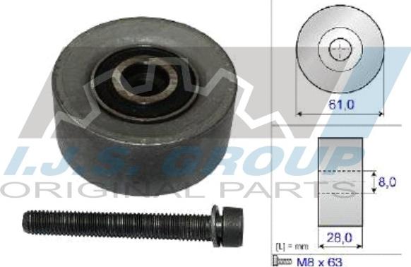 IJS GROUP 93-1347 - Poulie renvoi / transmission, courroie de distribution cwaw.fr