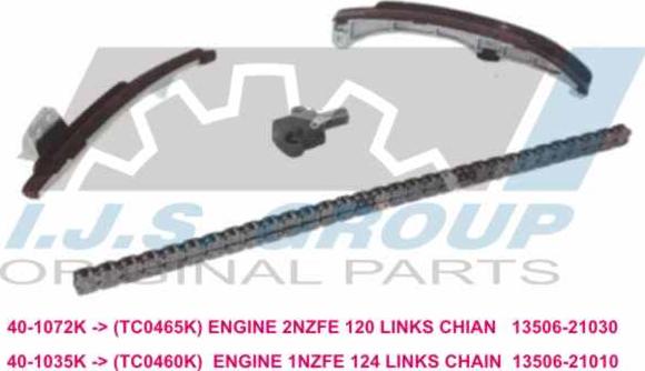 IJS GROUP 40-1035K - Kit de distribution par chaîne cwaw.fr