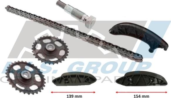 IJS GROUP 40-1236/1237FK - Kit de distribution par chaîne cwaw.fr