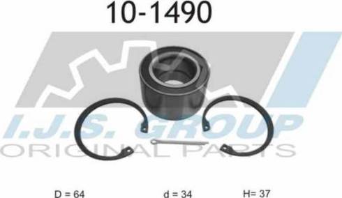 IJS GROUP 10-1490 - Kit de roulements de roue cwaw.fr