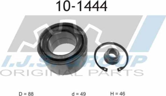 IJS GROUP 10-1444 - Kit de roulements de roue cwaw.fr