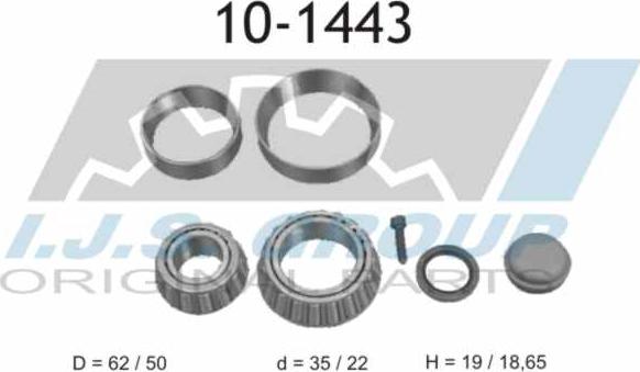 IJS GROUP 10-1443 - Kit de roulements de roue cwaw.fr