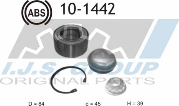 IJS GROUP 10-1442 - Kit de roulements de roue cwaw.fr