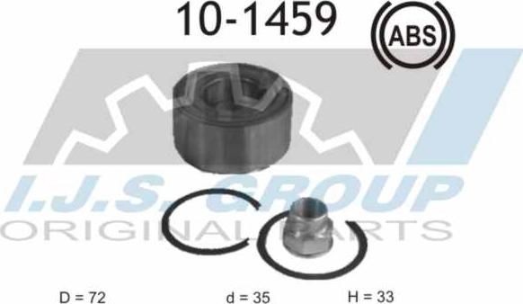 IJS GROUP 10-1459 - Kit de roulements de roue cwaw.fr