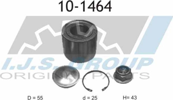 IJS GROUP 10-1464 - Kit de roulements de roue cwaw.fr