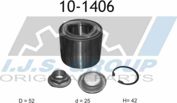 IJS GROUP 10-1406 - Kit de roulements de roue cwaw.fr