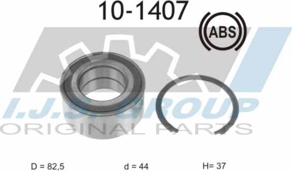 IJS GROUP 10-1407 - Kit de roulements de roue cwaw.fr