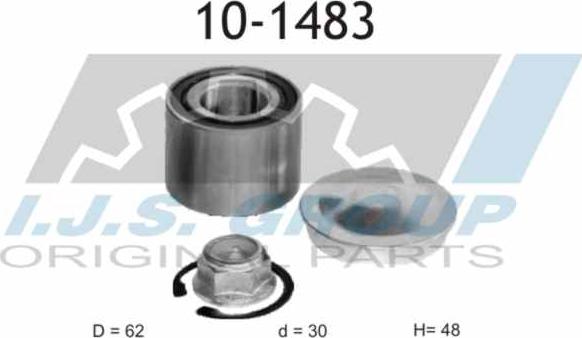 IJS GROUP 10-1483 - Kit de roulements de roue cwaw.fr