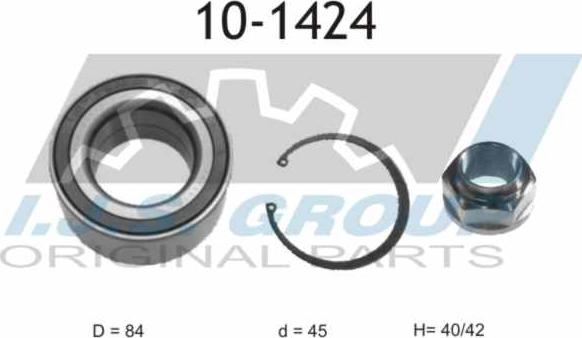 IJS GROUP 10-1424 - Kit de roulements de roue cwaw.fr