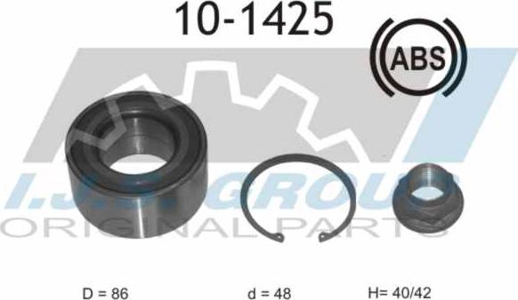 IJS GROUP 10-1425 - Kit de roulements de roue cwaw.fr