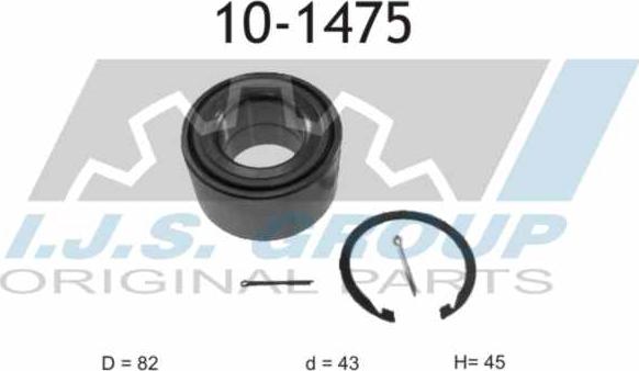 IJS GROUP 10-1475 - Kit de roulements de roue cwaw.fr