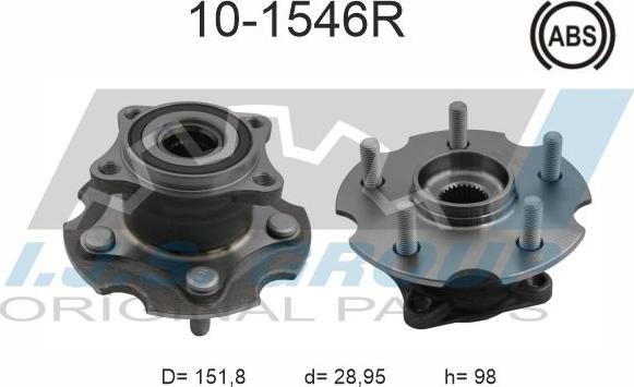 IJS GROUP 10-1546R - Roulement de roue cwaw.fr