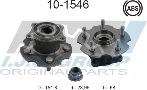 IJS GROUP 10-1546 - Kit de roulements de roue cwaw.fr