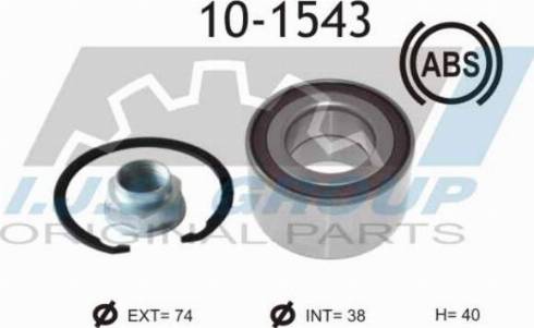 IJS GROUP 10-1543 - Kit de roulements de roue cwaw.fr