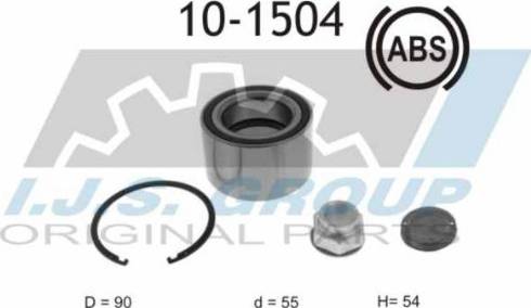 IJS GROUP 10-1504 - Kit de roulements de roue cwaw.fr