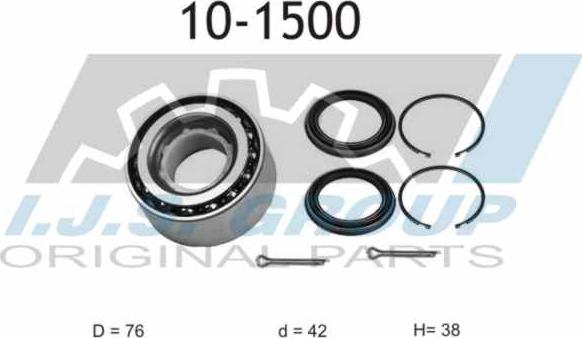 IJS GROUP 10-1500 - Kit de roulements de roue cwaw.fr