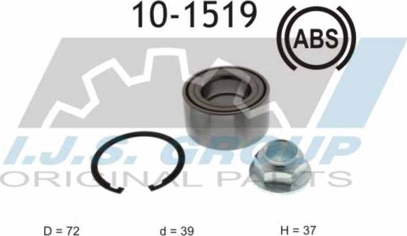 IJS GROUP 10-1519 - Kit de roulements de roue cwaw.fr