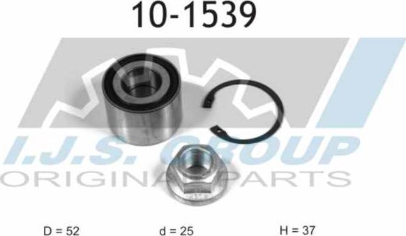 IJS GROUP 10-1539 - Kit de roulements de roue cwaw.fr