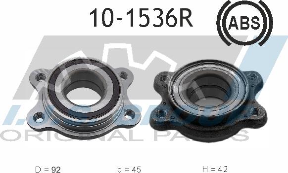 IJS GROUP 10-1536R - Roulement de roue cwaw.fr