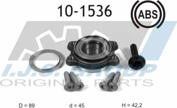 IJS GROUP 10-1536 - Kit de roulements de roue cwaw.fr