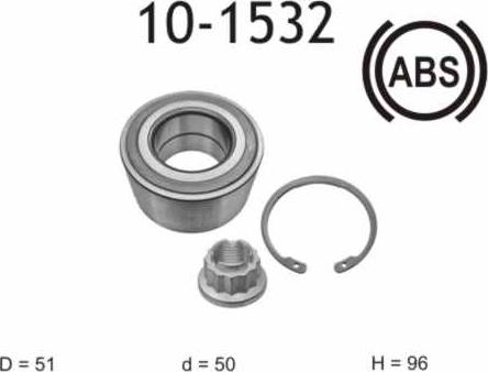 IJS GROUP 10-1532 - Kit de roulements de roue cwaw.fr