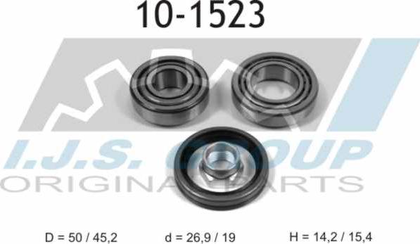 IJS GROUP 10-1523 - Kit de roulements de roue cwaw.fr