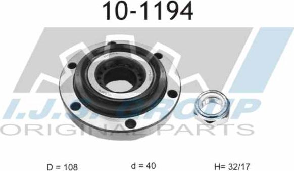 IJS GROUP 10-1194 - Kit de roulements de roue cwaw.fr