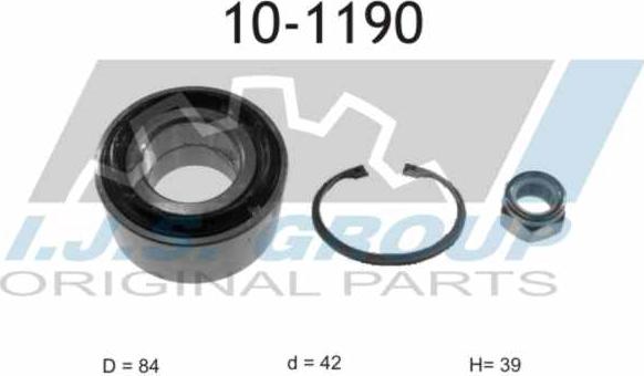 IJS GROUP 10-1190 - Kit de roulements de roue cwaw.fr