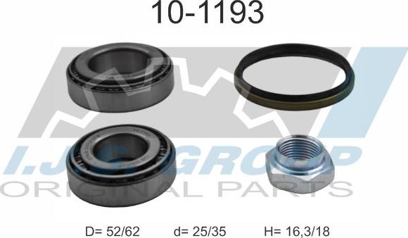 IJS GROUP 10-1193 - Kit de roulements de roue cwaw.fr