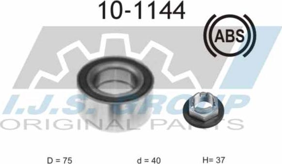 IJS GROUP 10-1144 - Kit de roulements de roue cwaw.fr