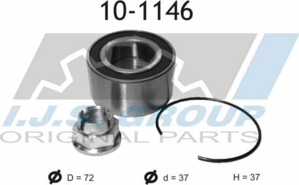 IJS GROUP 10-1146 - Kit de roulements de roue cwaw.fr