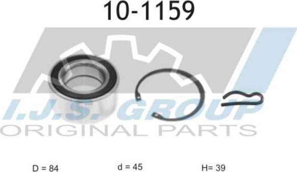 IJS GROUP 10-1159 - Kit de roulements de roue cwaw.fr