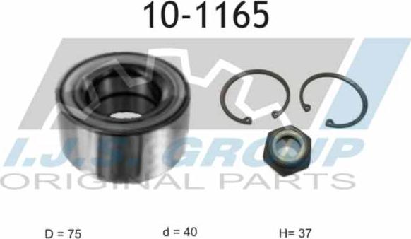 IJS GROUP 10-1165 - Kit de roulements de roue cwaw.fr