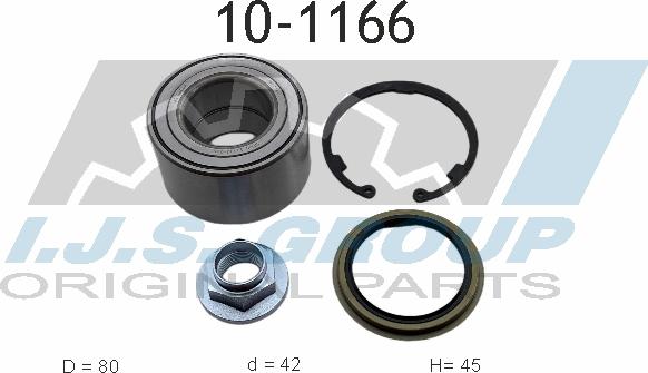 IJS GROUP 10-1166 - Kit de roulements de roue cwaw.fr