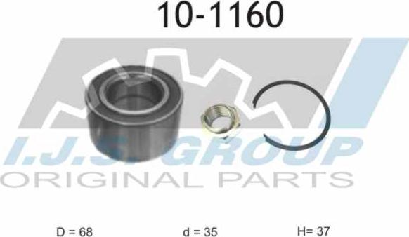 IJS GROUP 10-1160 - Kit de roulements de roue cwaw.fr