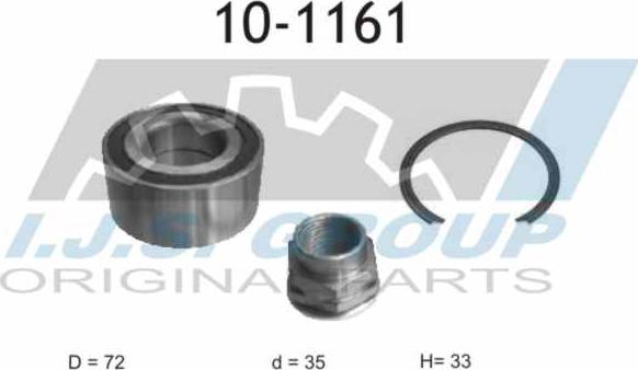 IJS GROUP 10-1161 - Kit de roulements de roue cwaw.fr