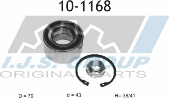 IJS GROUP 10-1168 - Kit de roulements de roue cwaw.fr