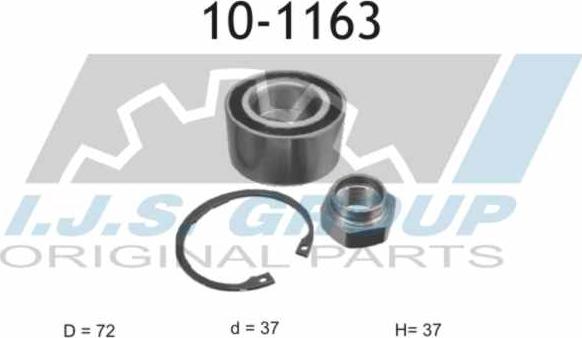 IJS GROUP 10-1163 - Kit de roulements de roue cwaw.fr